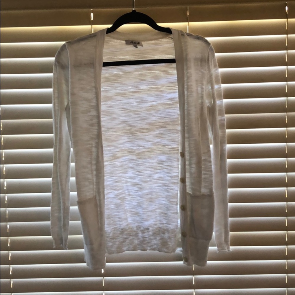 Light Madewell white cardigan